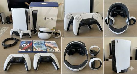 PS5 Disc + PSVR2 + MSI 32" Curved Monitor Super Bundle