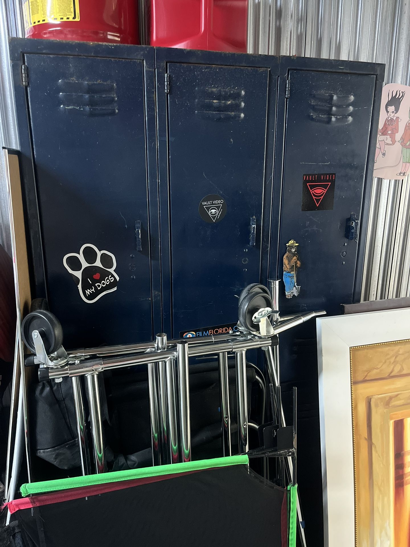 Blue Locker & Filing cabinet