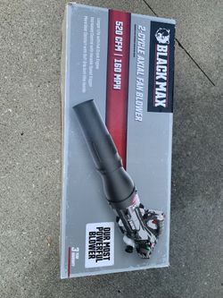 Brand New Black Max 2-Cycle Gas Axial Fan Blower 520 CFM and 160 MPH