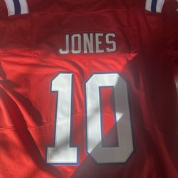 New England Patriots #10 Jones Medium Red Jersey 