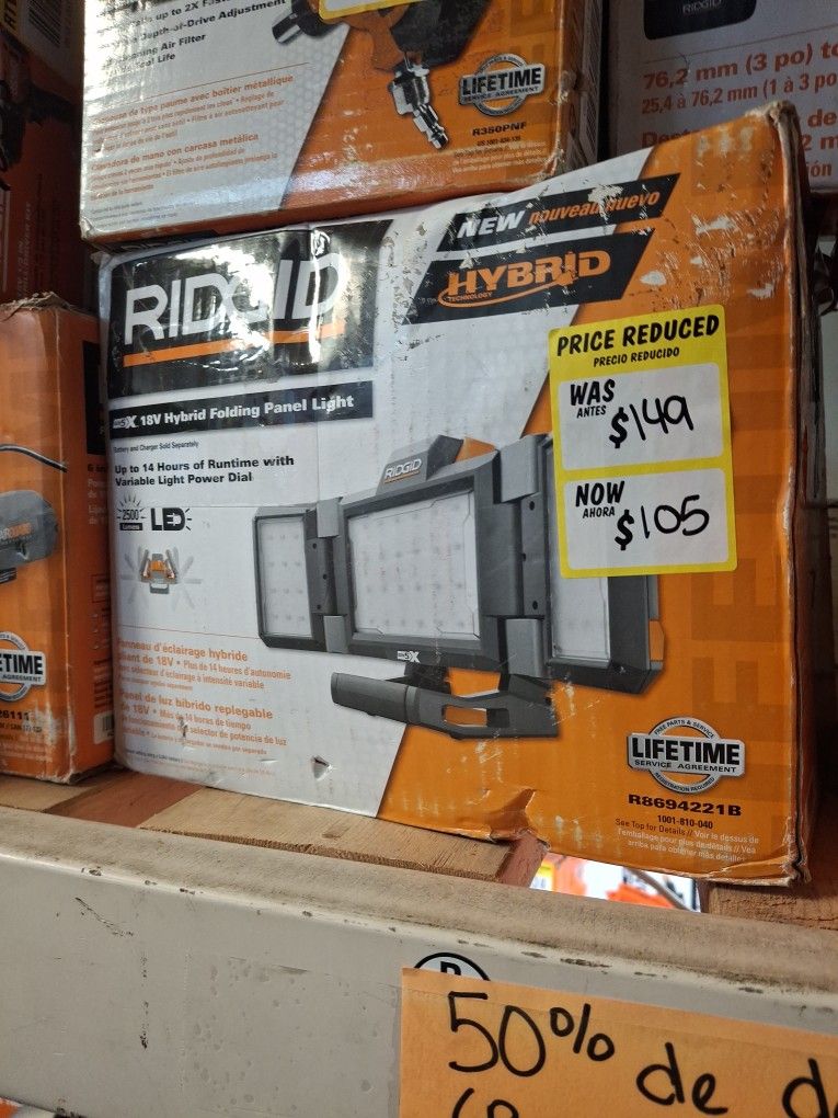 Ridgid 18v Hybrid Led