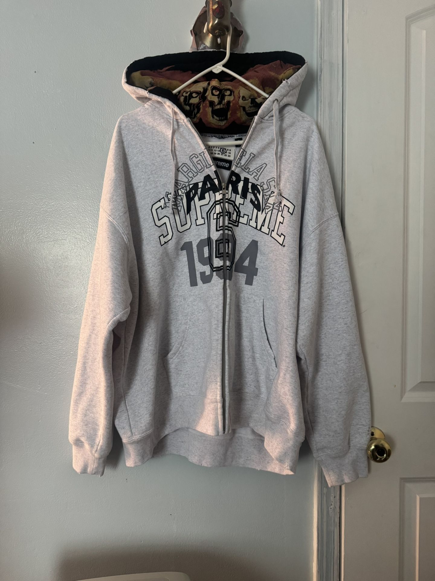 Supreme Maison Margiela Zip Up Hooded Sweatshirt