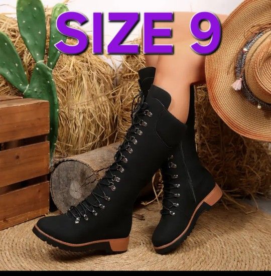 Cute Black Woman's Boots