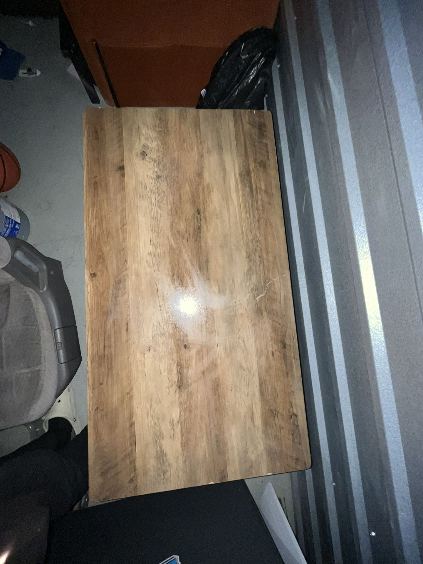 Rustic Two level Wood Table