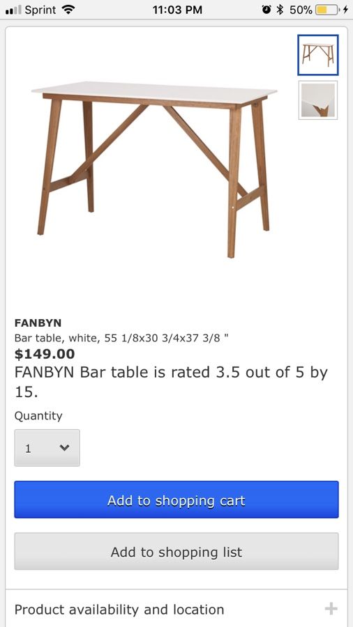 IKEA FANBYN Bar table with bar stools for Sale in US OfferUp