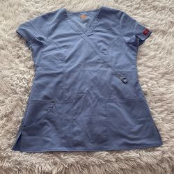 Dickies Blue Scrub Top
