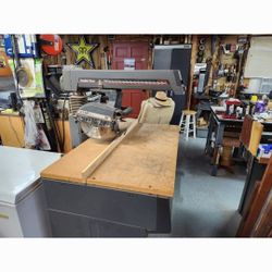 Craftsman Radial Arm Saw And Cabinet 