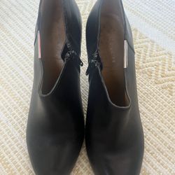 Coach Leather Black  Booties Used