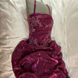 Bicici & Coty Fuchsia Ball Gown Prom Dress Quinceañera 
