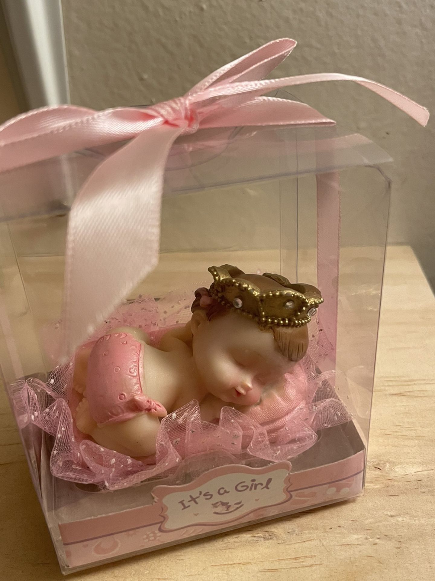 Baby Girl Figurine Statue It’s A Girl Expecting Mother Gift Baby Shower