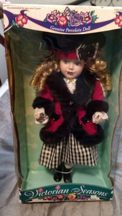 Brass key porcelain doll.
