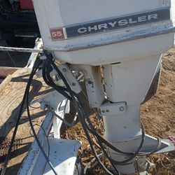 Chrysler 55 Hpnoutboaes Motor Comes With All Wiring And Cables