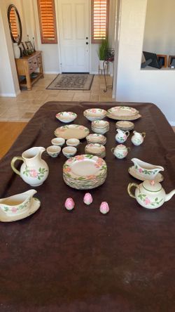 Franciscan desert rose dinnerware