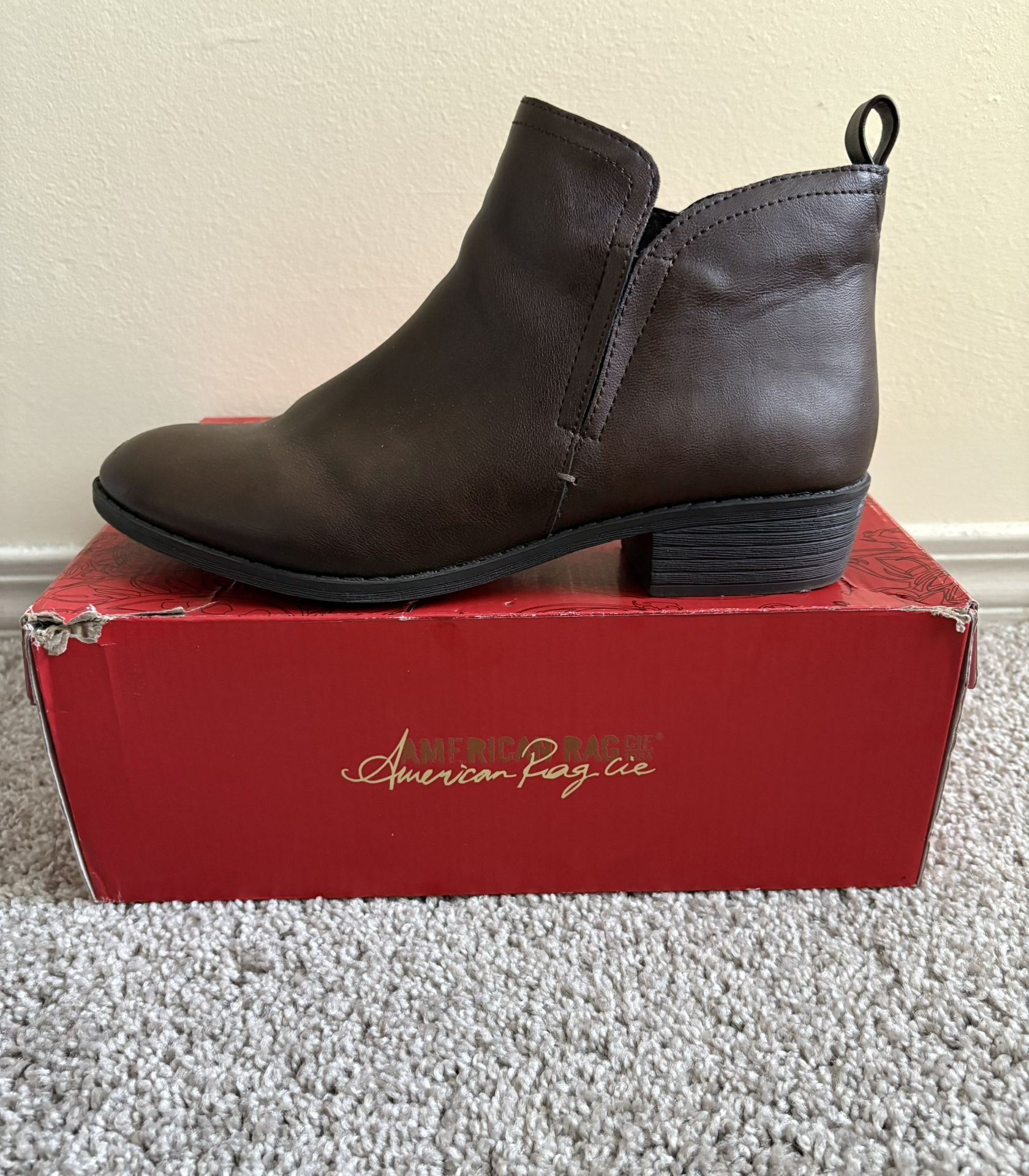 American Rag Bootie. Brown. Size 9