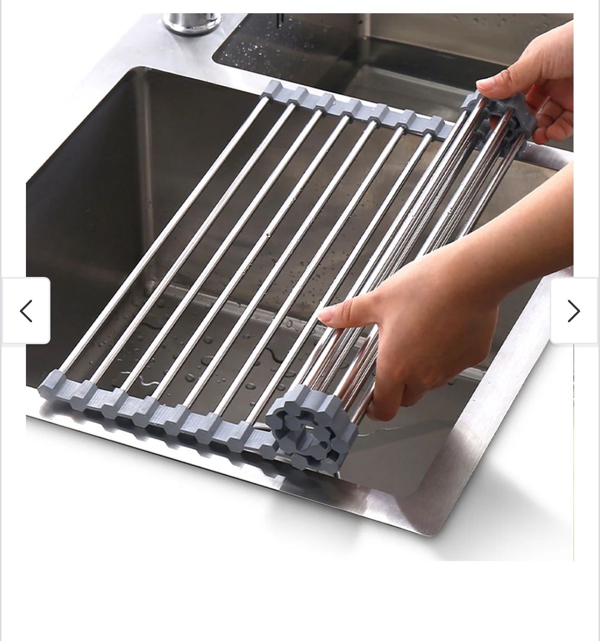 Multipurpose Over The Sink Stainless Steel Drying Rack - 1 Pack