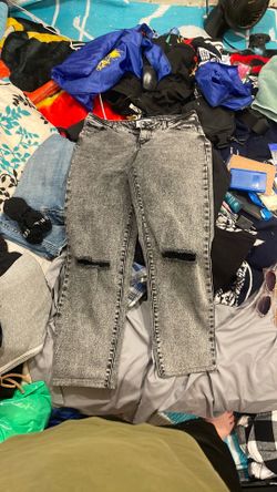 Black rip jeans size 28