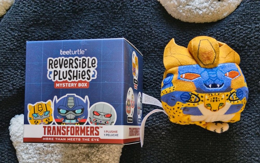 Transformers Reversible Mini Plushie (Cheetor) Rare