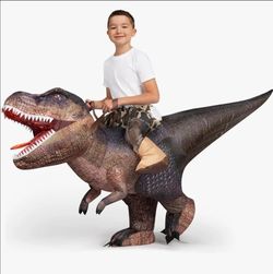Spooktacular Creation Puff Me Up Inflatable  Dinosaur Costume T-Rex CHILD SIZE M