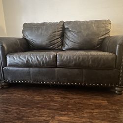 Leather Loveseat