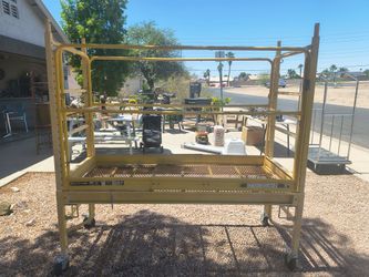 Scaffolding with steel floor $180