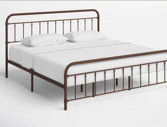 Queen metal bed frame