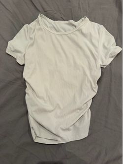 Women’s Cream Ribbed Athletic T-Shirt