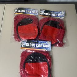 Lot Of 11 Sterling Auto Red Glove Car Mop Unlimited Uses at Home & Work  