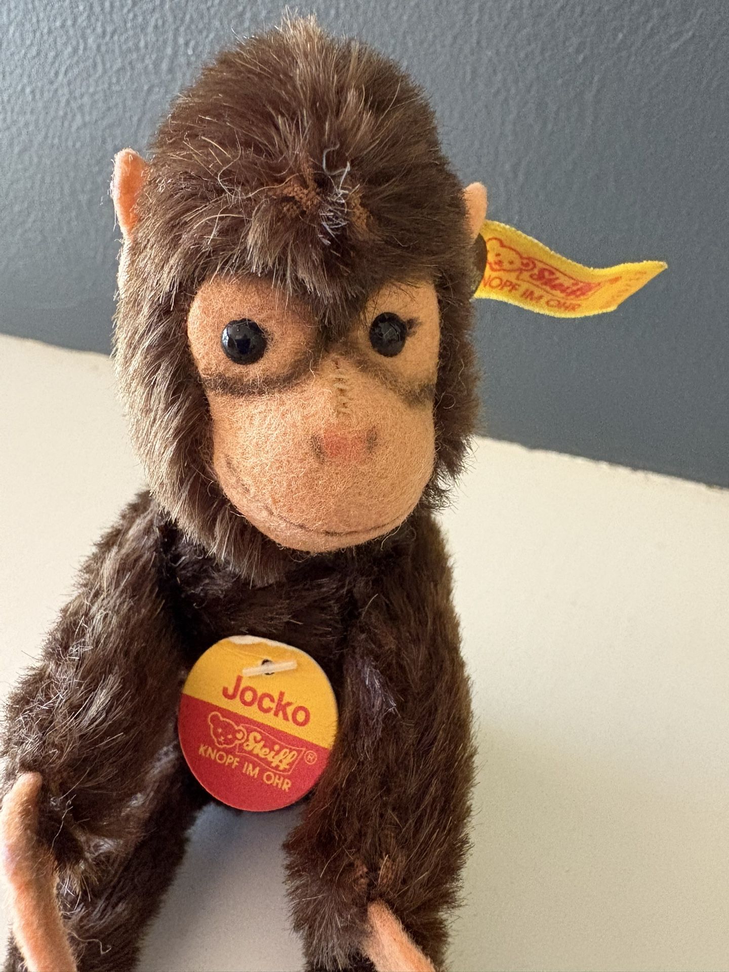Steiff Jocko Monkey 4” With All Tags 
