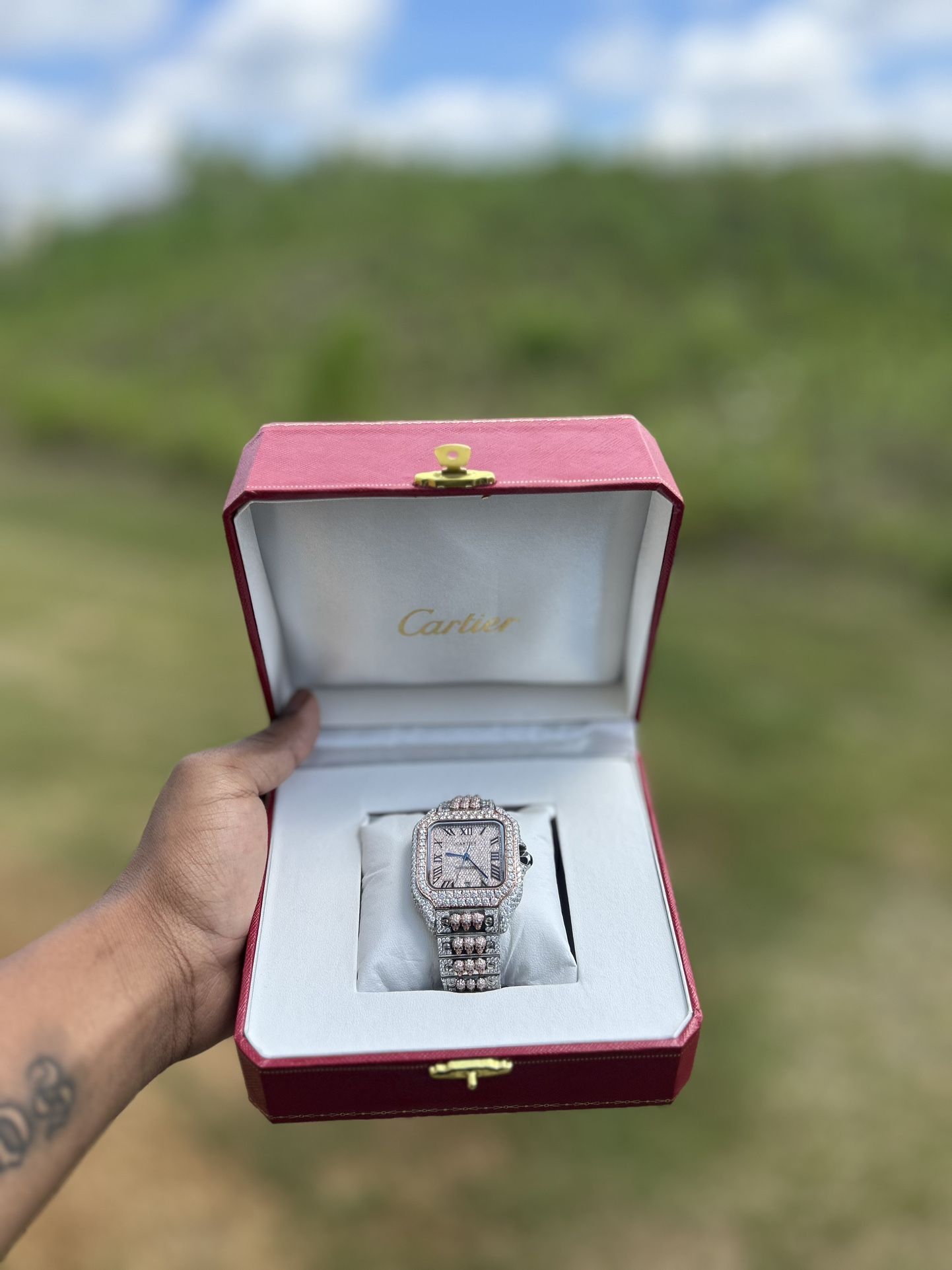 Moissanite Cartier watch