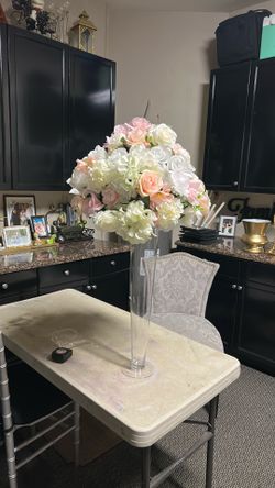 Flowers and vase
