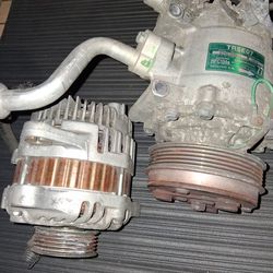 Compresor AC Y Alternator Honda Fit 09 Al 2013 Buenas Condiciones $ 100  Obo