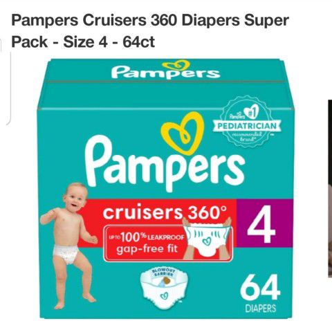 Pampers Cruisers 360 FIT Size 4/ 64ct