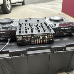 Rane TTM 57 II Mixer And  Pioneer CDJ 400, Odyssey Case.