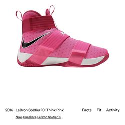 Lebron Soldier 10 Cancer Edition 
