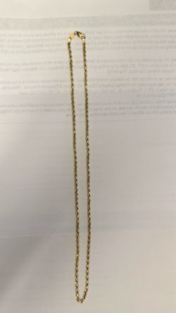 14k Yellow gold Rope chain 10.6 grams