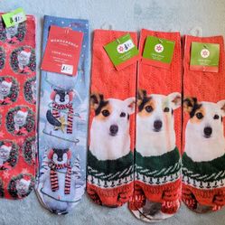 Women's Christmas socks from Target cats, dogs, penguins $1 each New Stocking Stuffers
