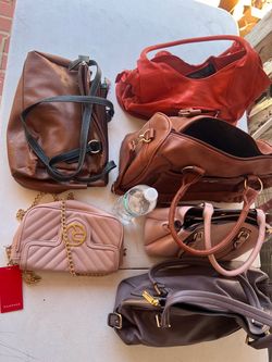 Lot of 6 Mixed Handbags and Purses