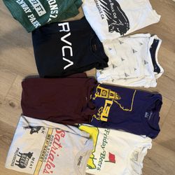 RVCA Seinfeld Nautica Tommy Bahama Masters Men’s Huge T Shirt Lot Size M And L
