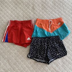 Women’s Athletic Shorts Nike & Adidas 