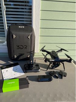 3DR Solo Drone Kit w/ 3-Axis Gimbal, 2 Batteries, Backpack & Controller