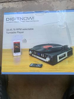 Digit now Turntable Receiver & Cassette