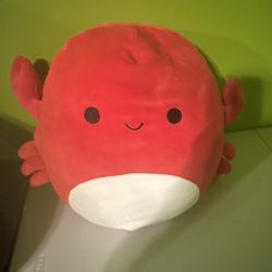 Carlos the Crab, a red Squishmallow plush toy Stuffed Animal