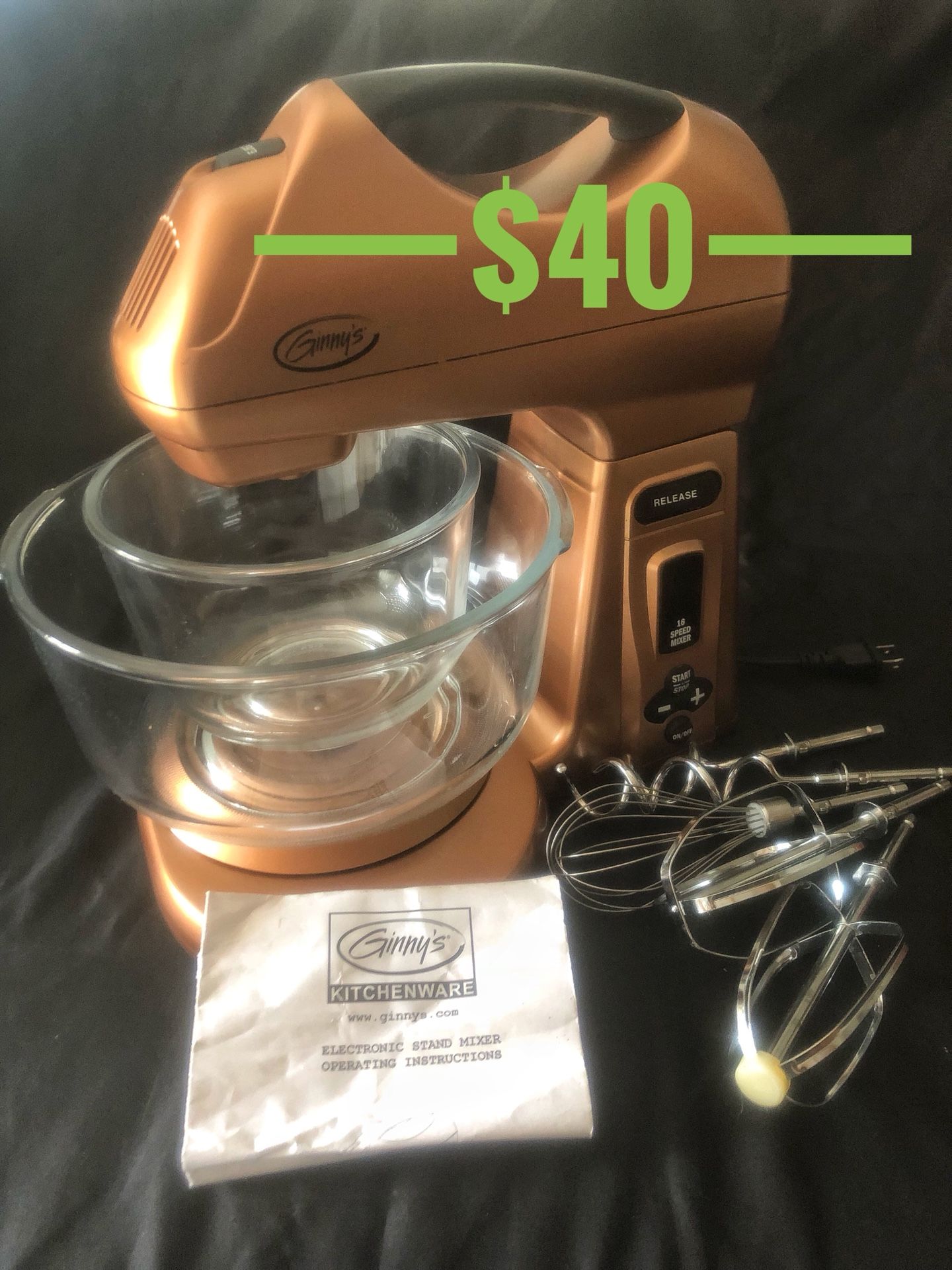 Ginny’s Kitchenware Electronic Stand Mixer