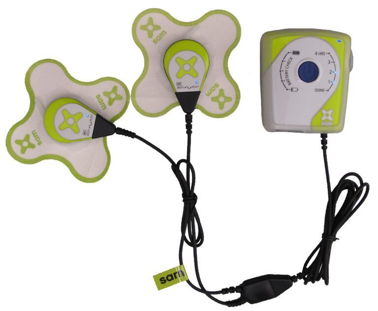 SAM®️ PRO 2.0 Long DurationUltrasound Device w/ Extra Box Of Ultrasound Coupling Patches