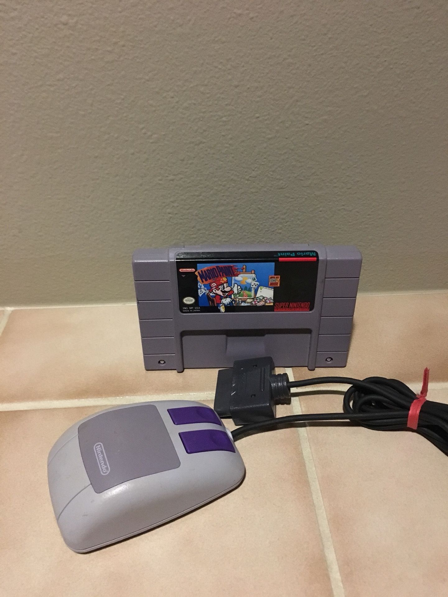 Mario paint and mouse for Super Nintendo