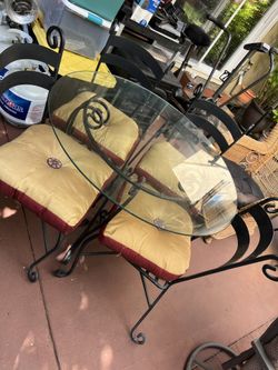 Heavy Metal Outdoor Table Set