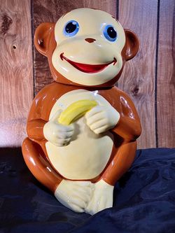Ceramic Sunny Patch Monkey Cookie Jar / Excellent Condition / $25