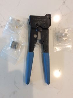 AMP 2-231652-1 CRIMP TOOL W/8 PIN And 6 PIN DIE
