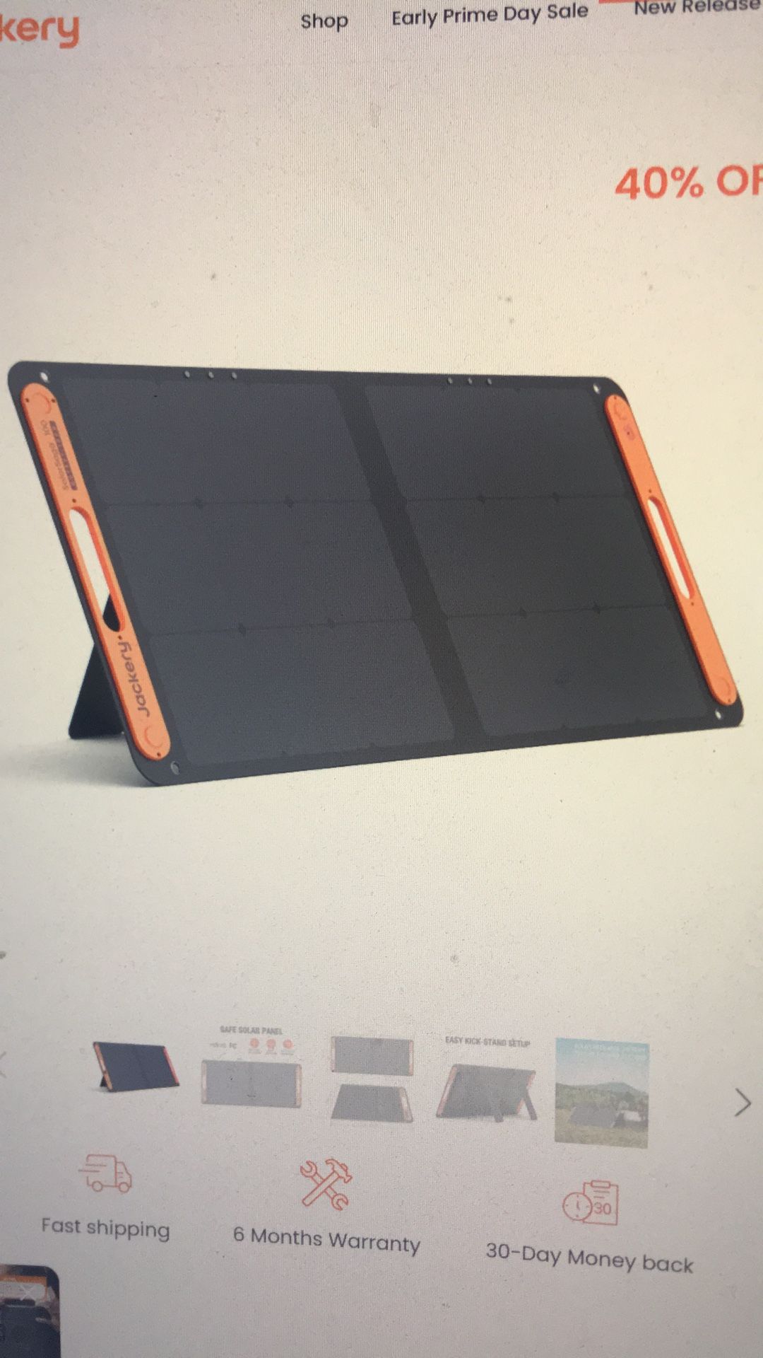 Solar Saga 100 W New Version Light Weight And Portable