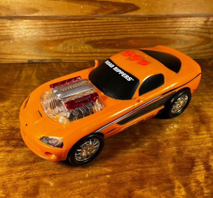 Toy State Road Rippers 2012 Lightning Rods 1:16 Orange Dodge Viper SRT10 Works